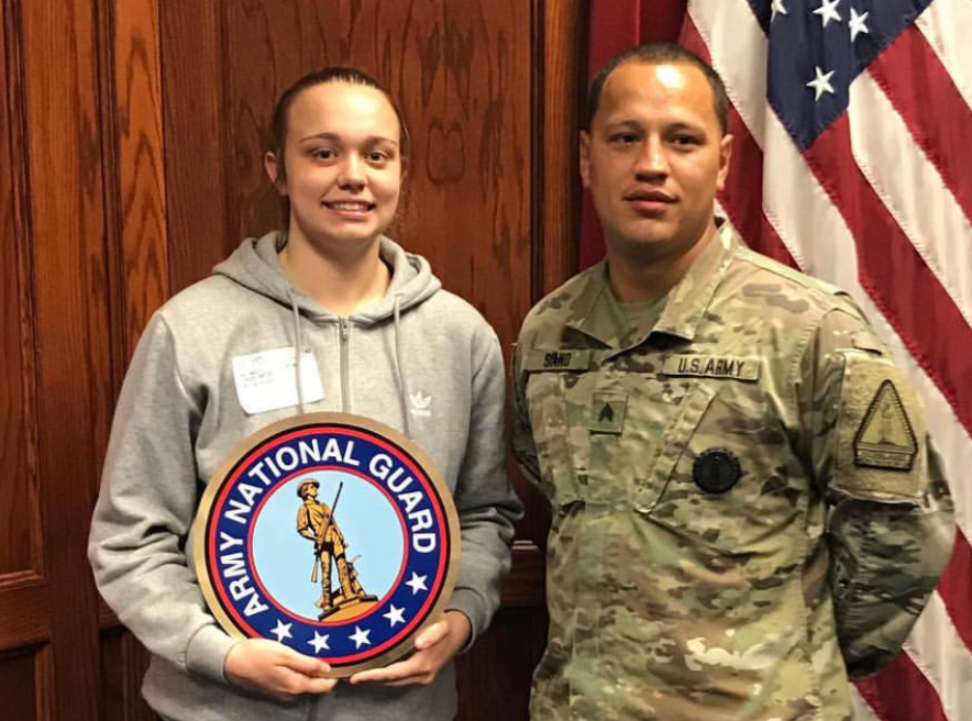 Senior Mollie Daubenmire has committed to join the Army National Guard upon graduation.