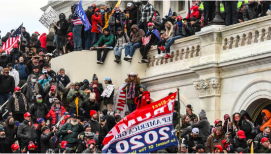 Rioters break through barriers at Capitol Building, disrupt counting of electoral votes inside (credit-CNBC)
