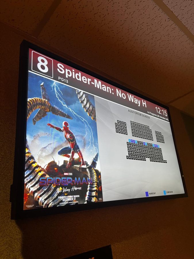 “Spider-Man: No Way Home” screens at Marcus Theater. The movie received high praise from long time fans and first time viewers of Marvel films. 