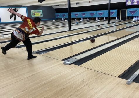 Owen Ptak (11) scores big for the Westerville North bowling team. Ptak is a leading player for North’s bowling squad during their ‘21-‘22 season. 