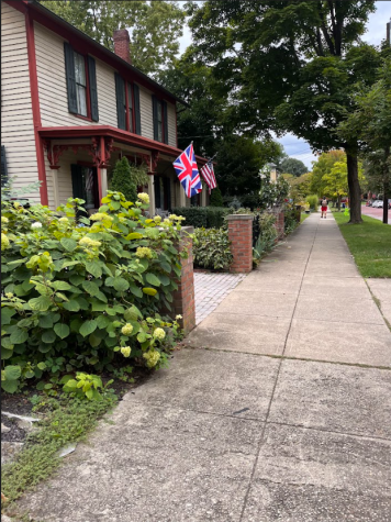 Bob Bobel, of Westerville, worked in England for 7 years in the 80s and hung the British flag off his front porch last week. “[It] was put up for two purposes: One the Queen had died and secondly, a British lady wanted to give my wife a tea in the backyard for her birthday,” Bobel said.
