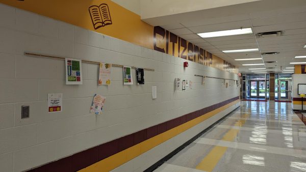 Westerville Norths locker street has a vareity of posters advertising the various clubs. Most clubs are open to anyone who wants to join.