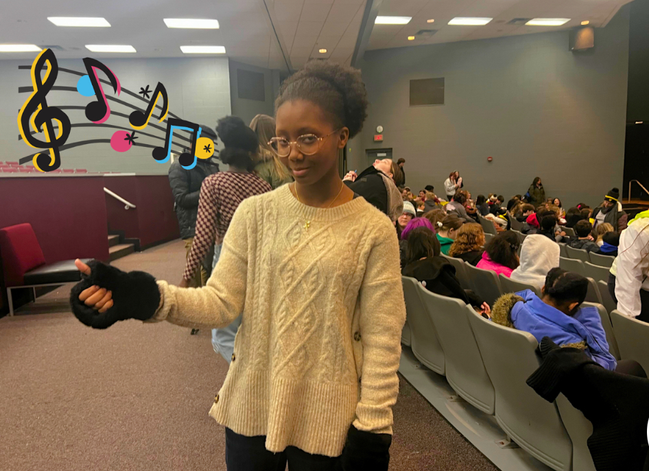 Alivia Webb (2028) of Minerva Park Middle School is in choir and attended this event. She was amongst students attending from all four middle schools.