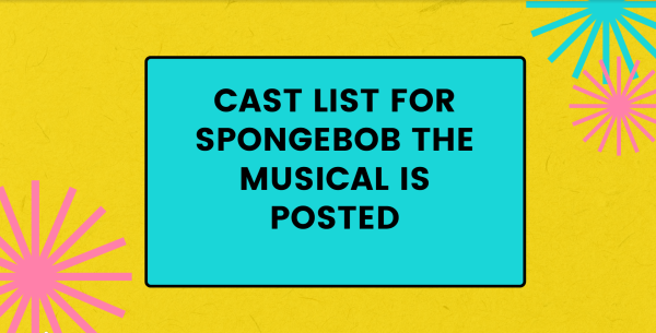 Auditions are happening for Spongebob the Musical