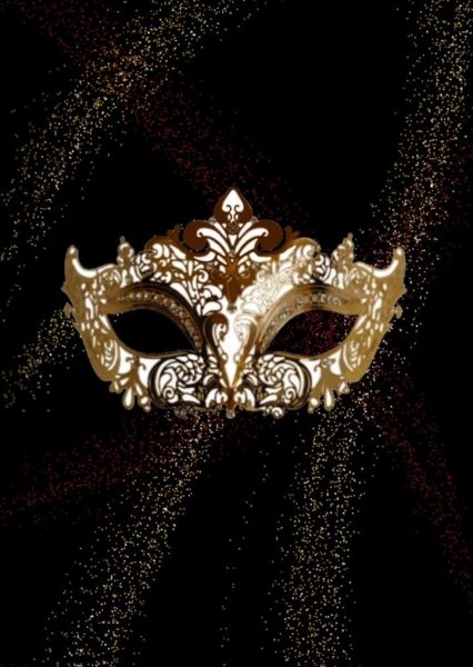 Digital artwork of a masquerade mask created with Ibispaintx.