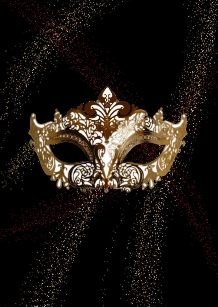 Digital artwork of a masquerade mask created with Ibispaintx.