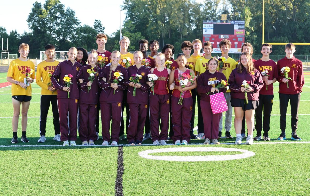 Senior recognition ceremony for both boys and girls cross country teams took place before the North Invitational on August 30.